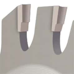 LAME CARBURE 305 x3.2/2.2 Alés30 - Z=66 dents GOUGE 0 PPT Melody Micron Super Plus — Image 4