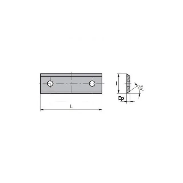 BOÎTE DE 10 PLAQUETTES CARBURE 50 X 12 X 1.5 — Image 1