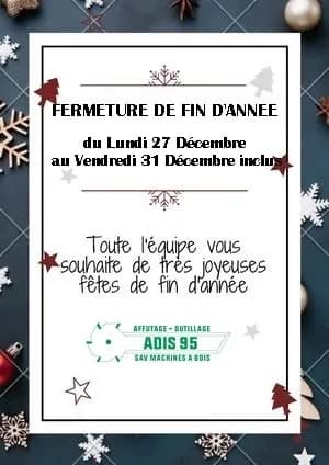 Congés fin d'année 2021 ADIS 95 : fermeture du 27 au 31 décembre