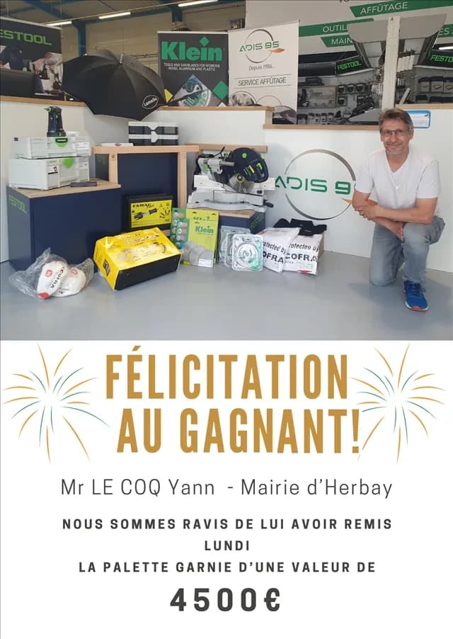 Show ADIS 95 du 20 juin 2024 : le gagnant de la palette garnie